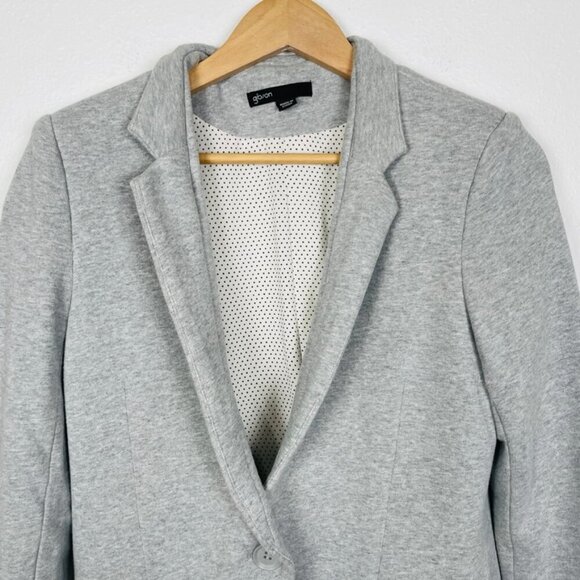 Gibson Stretch Knit Light Gray Heather Blazer Sz. Small - Picture 2 of 10